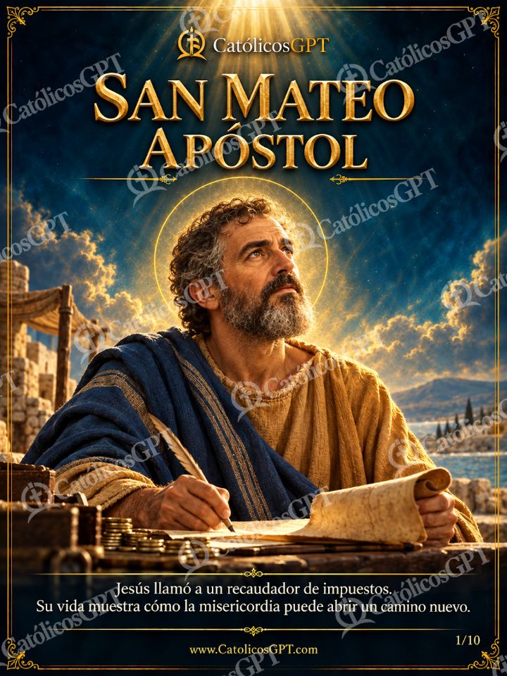Imagen católica de San Mateo Apostol y Evangelista 01 SAN MATEO APOSTOL — Santos y arcángeles