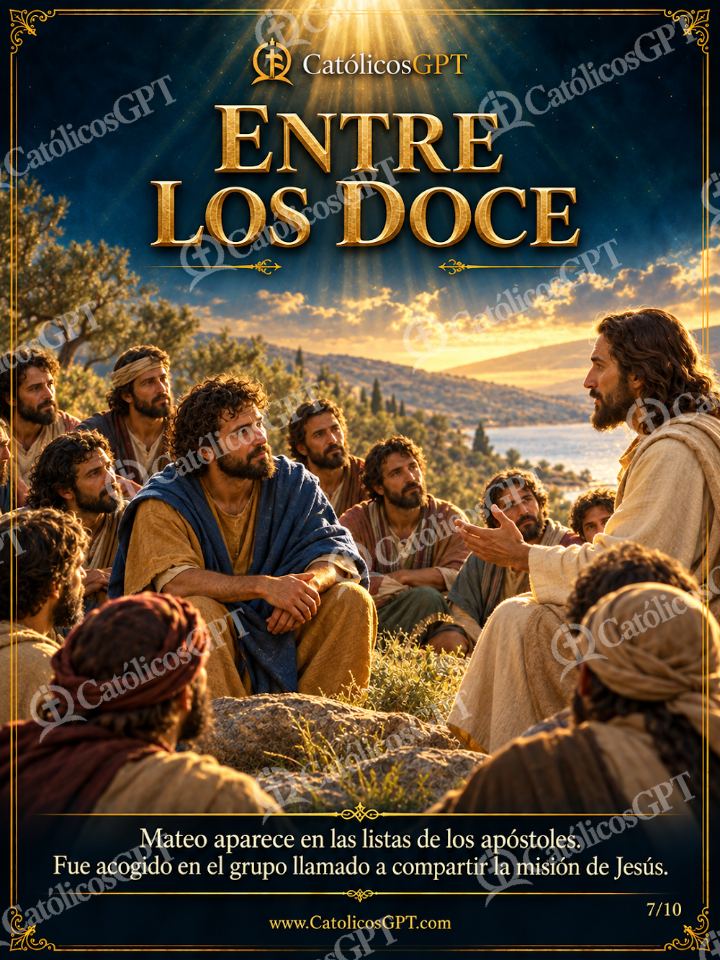 Imagen católica de San Mateo Apostol y Evangelista 07 ENTRE LOS DOCE — Santos y arcángeles