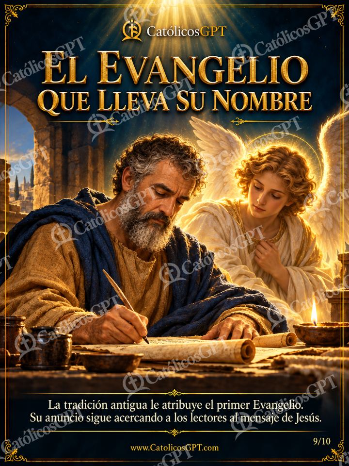 Imagen católica de San Mateo Apostol y Evangelista 09 EL EVANGELIO QUE LLEVA SU NOMBRE — Santos y arcángeles