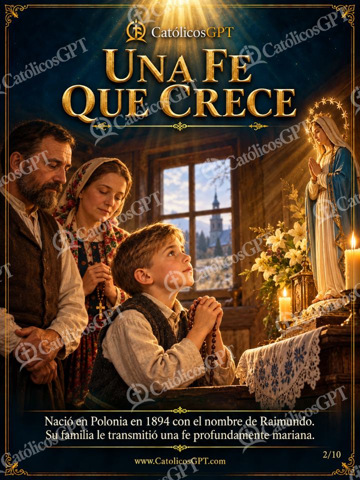 Imagen católica de San Maximiliano Kolbe 02 UNA FE QUE CRECE — Santos y arcángeles