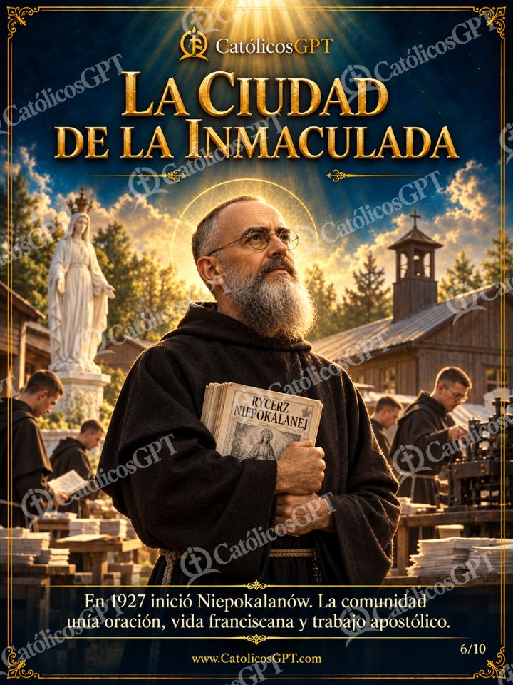 Imagen católica de San Maximiliano Kolbe 06 LA CIUDAD DE LA INMACULADA — Virgen María