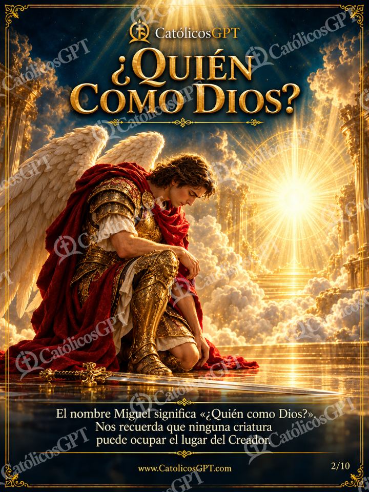 Imagen católica de San Miguel Arcangel 02 QUIEN COMO DIOS — Santos y arcángeles