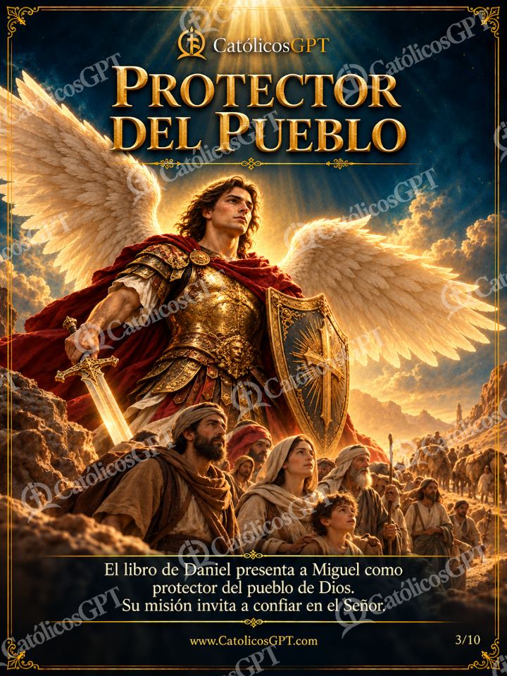 Imagen católica de San Miguel Arcangel 03 PROTECTOR DEL PUEBLO — Santos y arcángeles