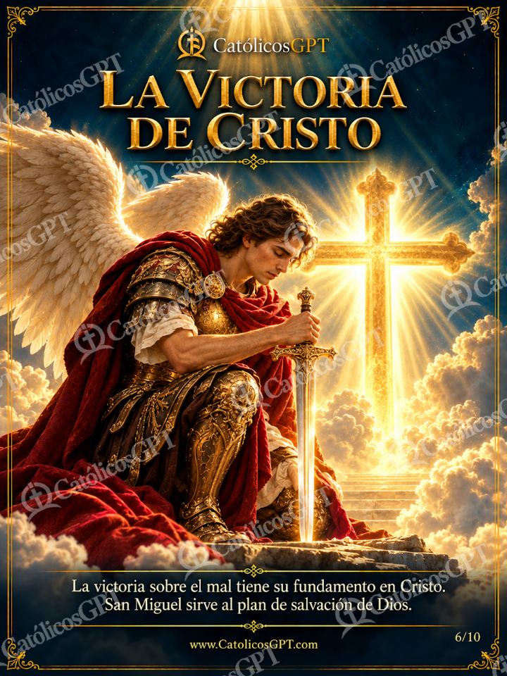 Imagen católica de San Miguel Arcangel 06 LA VICTORIA DE CRISTO — Santos y arcángeles