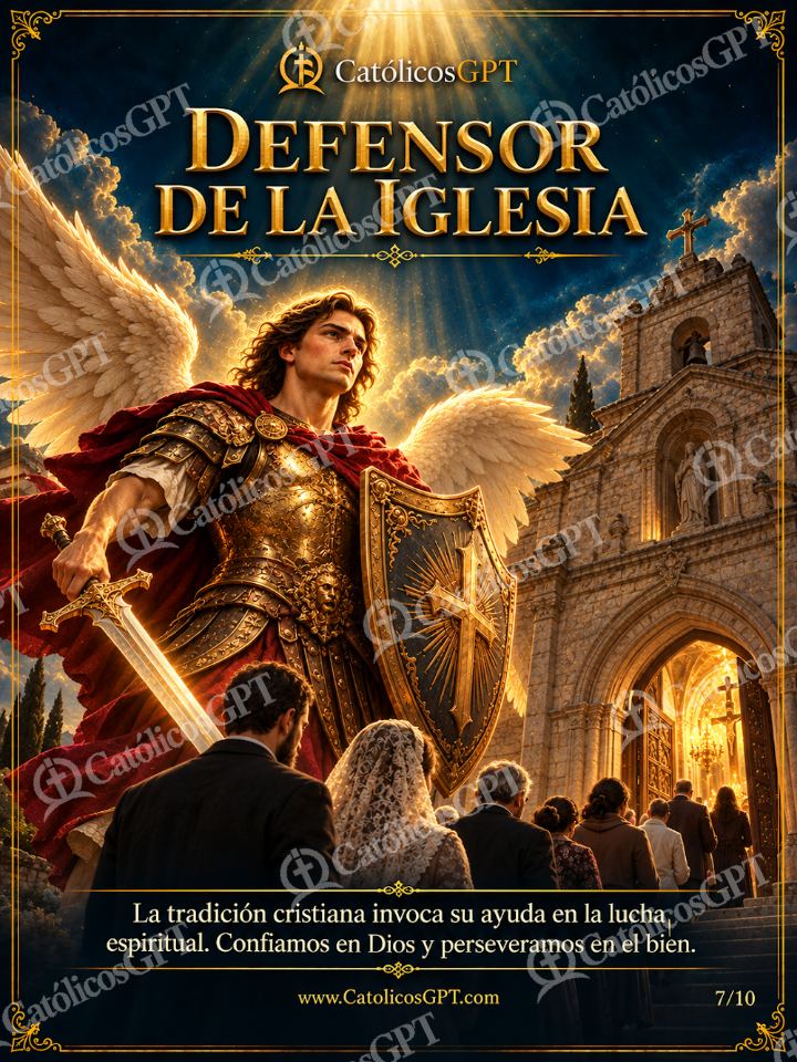 Imagen católica de San Miguel Arcangel 07 DEFENSOR DE LA IGLESIA — Santos y arcángeles