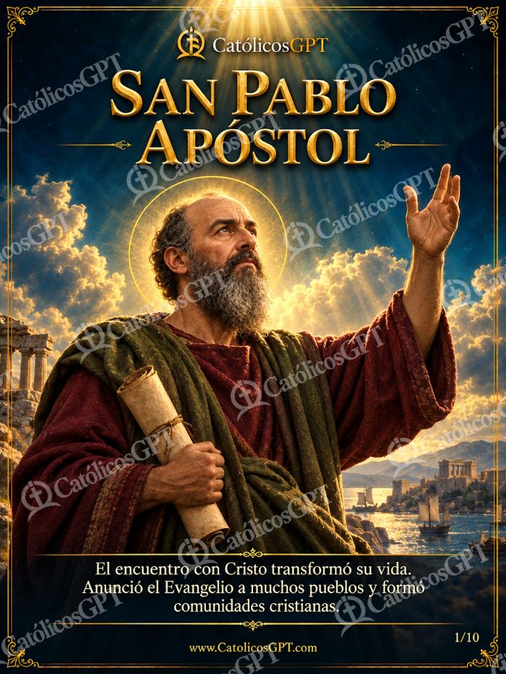 Imagen católica de San Pablo Apostol 01 SAN PABLO APOSTOL — Santos y arcángeles