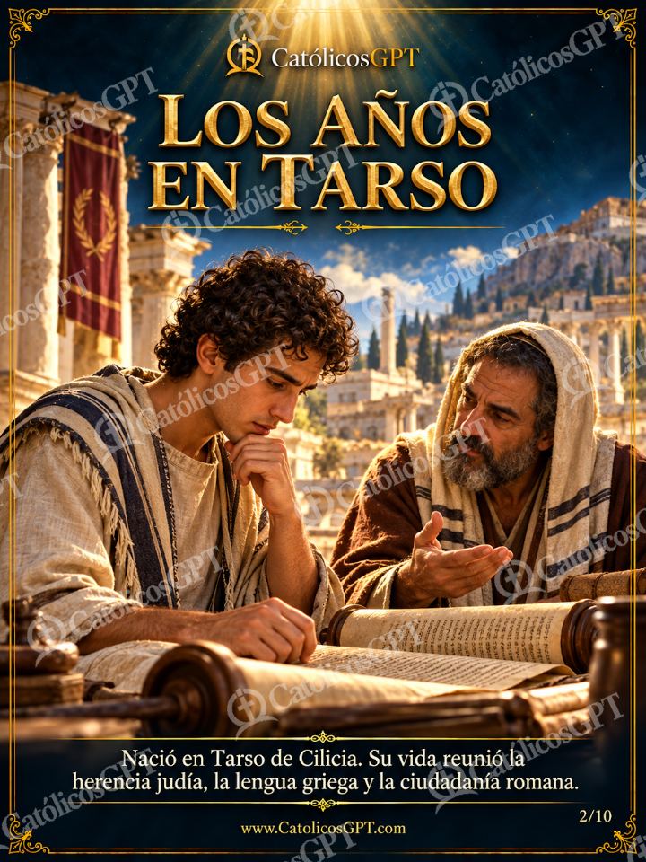 Imagen católica de San Pablo Apostol 02 LOS ANOS EN TARSO — Santos y arcángeles