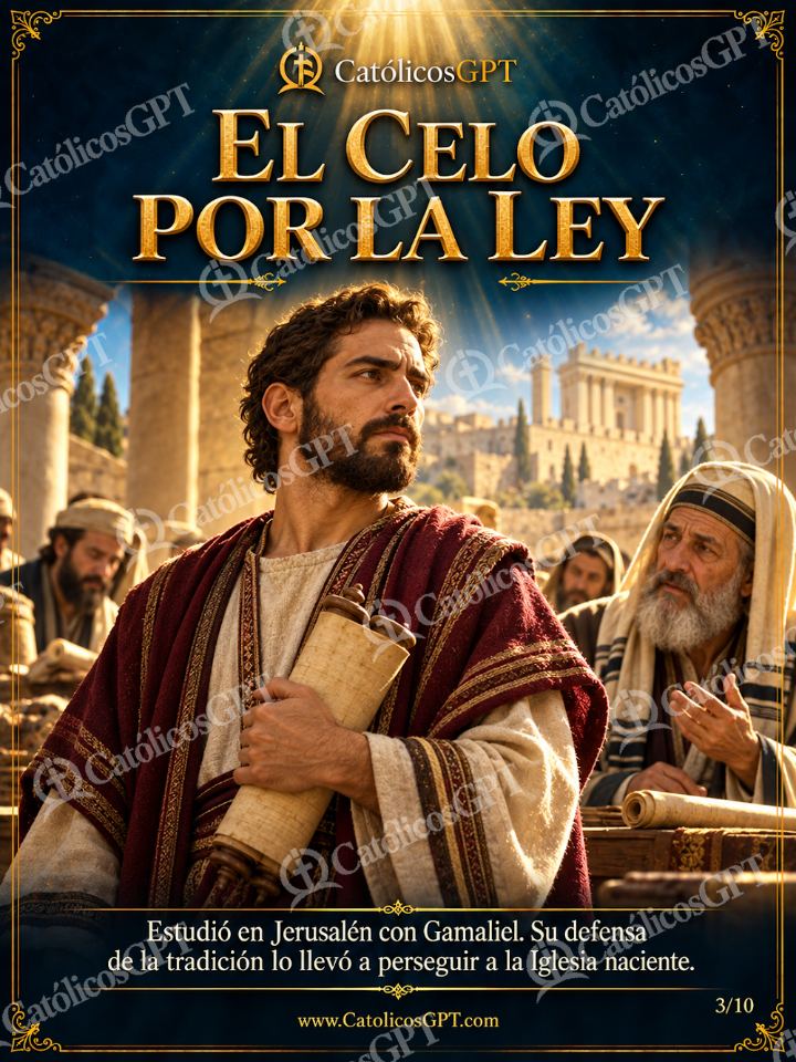 Imagen católica de San Pablo Apostol 03 EL CELO POR LA LEY — Santos y arcángeles