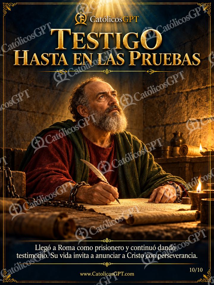 Imagen católica de San Pablo Apostol 10 TESTIGO HASTA EN LAS PRUEBAS — Santos y arcángeles