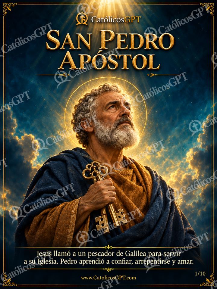 Imagen católica de San Pedro Apostol 01 SAN PEDRO APOSTOL — Santos y arcángeles