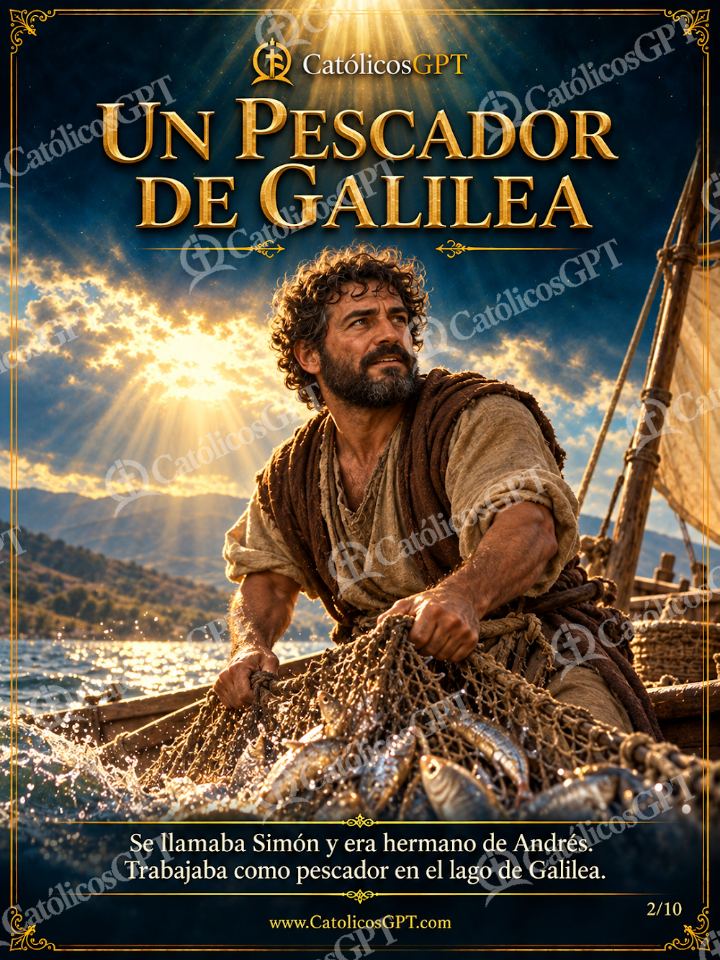 Imagen católica de San Pedro Apostol 02 UN PESCADOR DE GALILEA — Santos y arcángeles