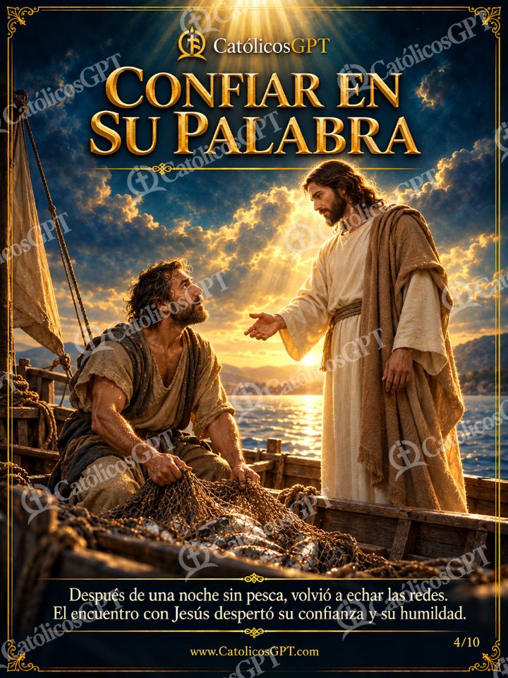 Imagen católica de San Pedro Apostol 04 CONFIAR EN SU PALABRA — Santos y arcángeles