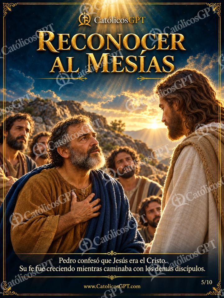 Imagen católica de San Pedro Apostol 05 RECONOCER AL MESIAS — Santos y arcángeles