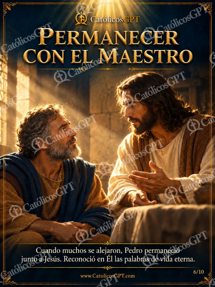 Imagen católica de San Pedro Apostol 06 PERMANECER CON EL MAESTRO — Santos y arcángeles