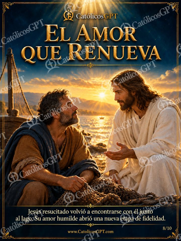 Imagen católica de San Pedro Apostol 08 EL AMOR QUE RENUEVA — Santos y arcángeles