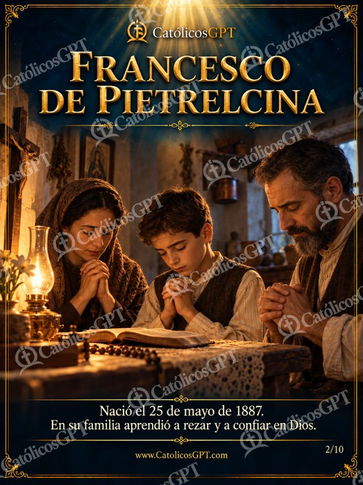Imagen católica de San Pio de Pietrelcina 02 FRANCESCO DE PIETRELCINA — Santos y arcángeles