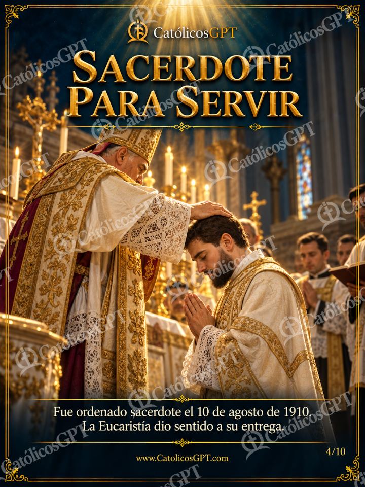 Imagen católica de San Pio de Pietrelcina 04 SACERDOTE PARA SERVIR — Santos y arcángeles