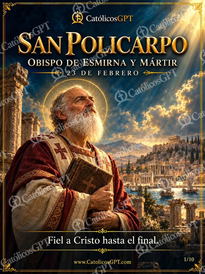 Imagen católica de San Policarpo 01 de 10 — Santos y arcángeles