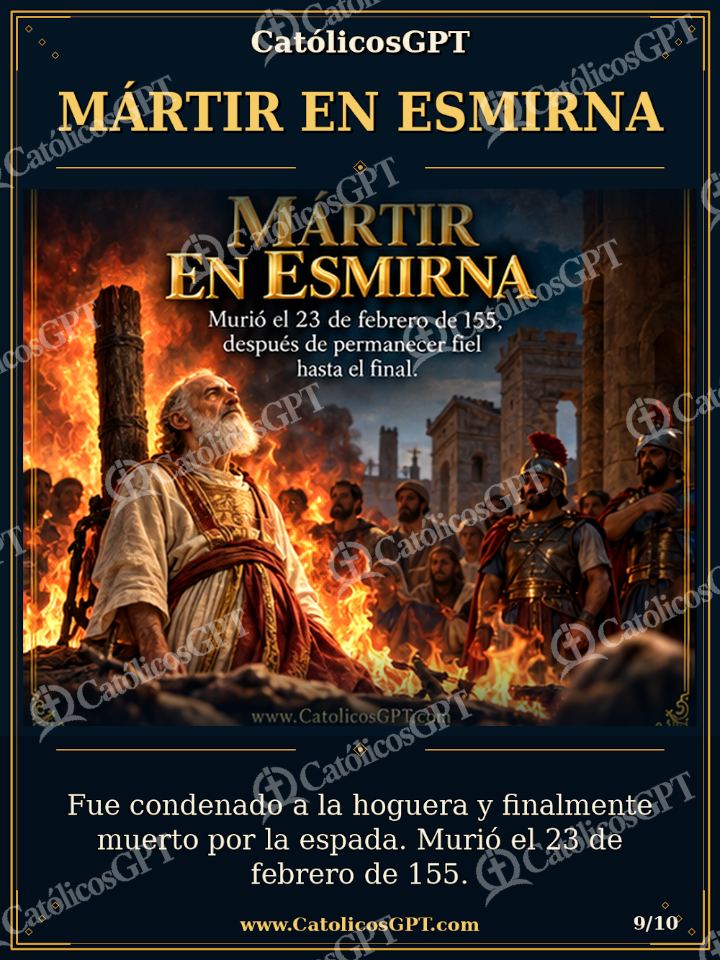 Imagen católica de San Policarpo 09 de 10 — Santos y arcángeles