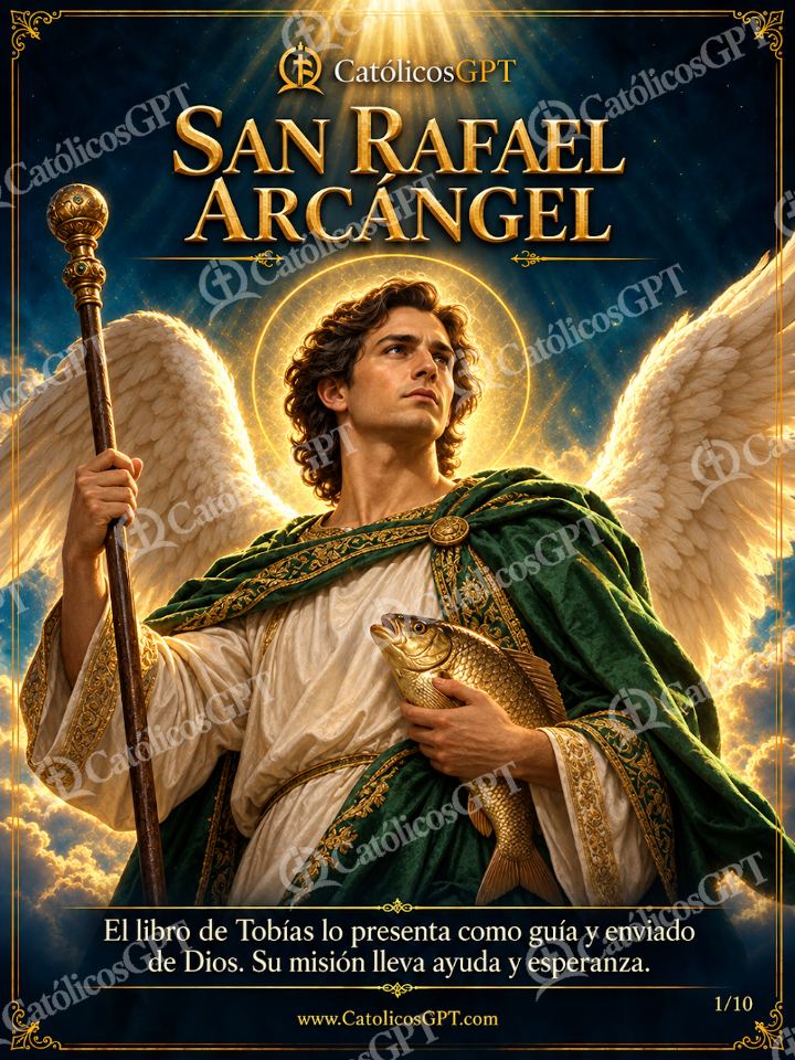 Imagen católica de San Rafael Arcangel 01 SAN RAFAEL ARCANGEL — Santos y arcángeles