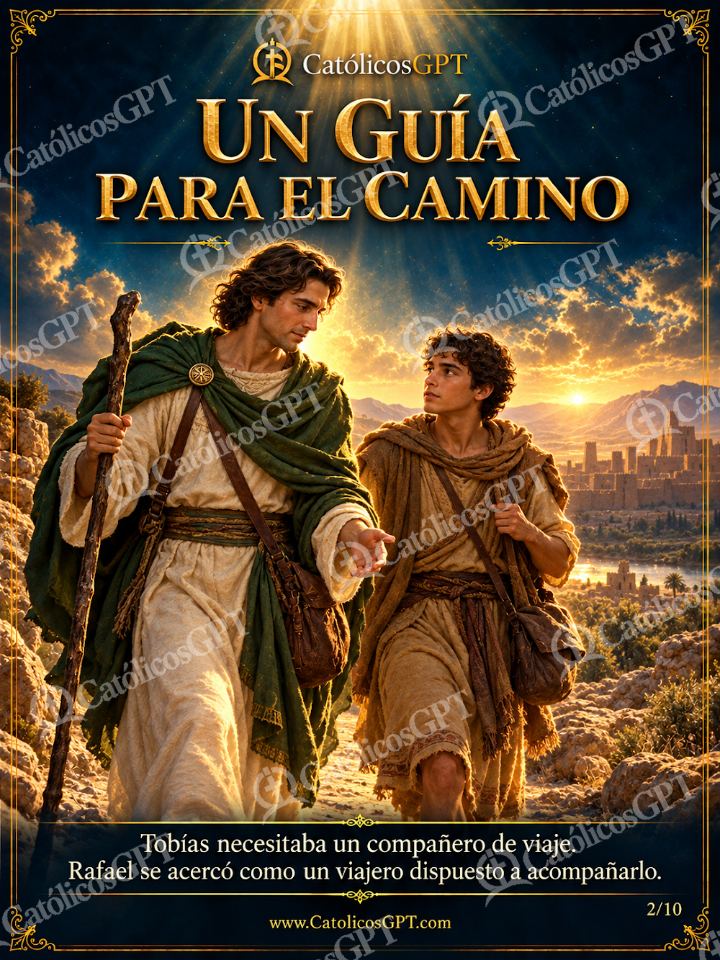 Imagen católica de San Rafael Arcangel 02 UN GUIA PARA EL CAMINO — Santos y arcángeles