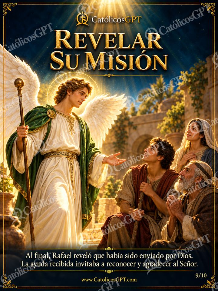 Imagen católica de San Rafael Arcangel 09 REVELAR SU MISION — Santos y arcángeles