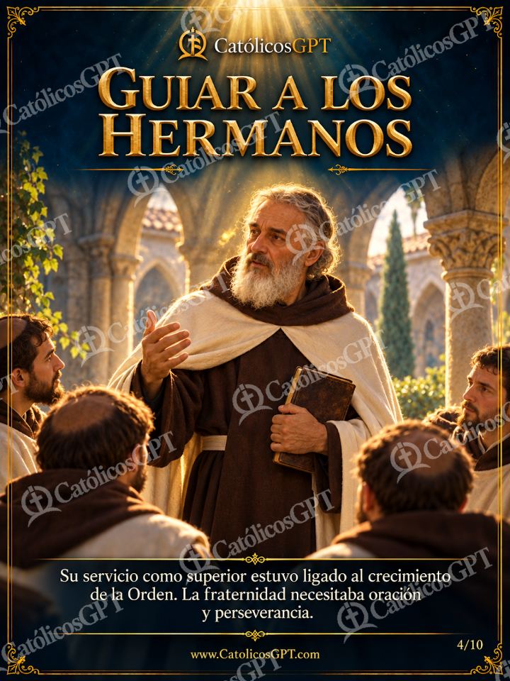 Imagen católica de San Simon Stock 04 GUIAR A LOS HERMANOS — Santos y arcángeles
