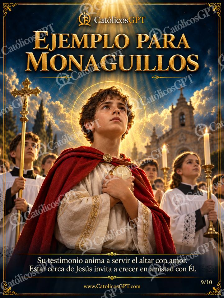 Imagen católica de San Tarsicio 09 EJEMPLO PARA MONAGUILLOS — Santos y arcángeles