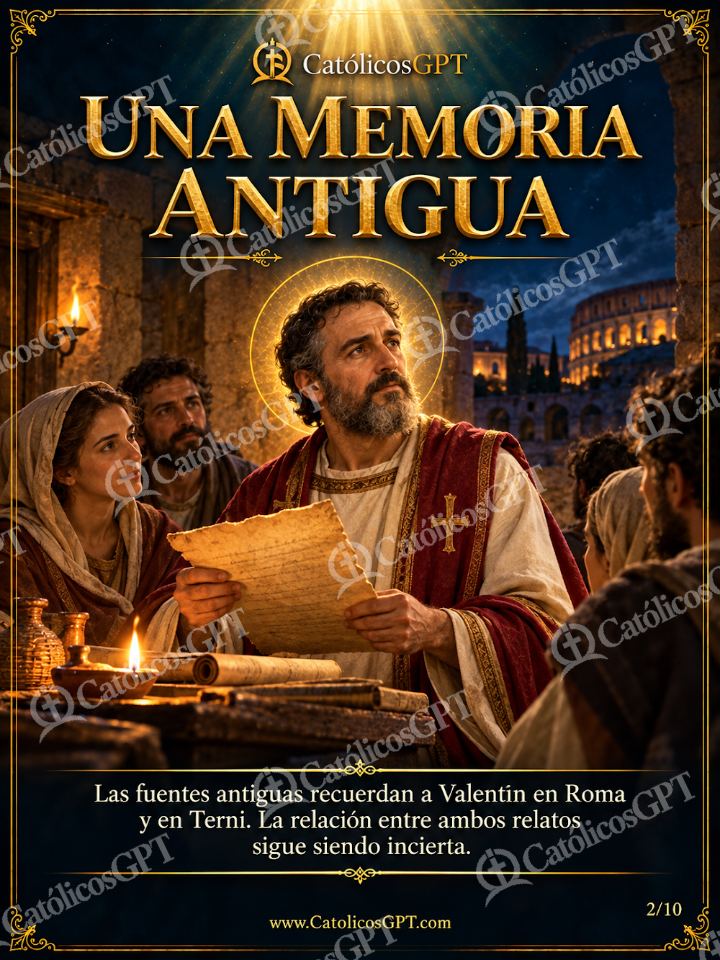 Imagen católica de San Valentin 02 UNA MEMORIA ANTIGUA — Santos y arcángeles