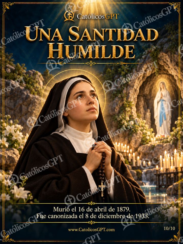 Imagen católica de Santa Bernardita Soubirous 10 UNA SANTIDAD HUMILDE — Santos y arcángeles