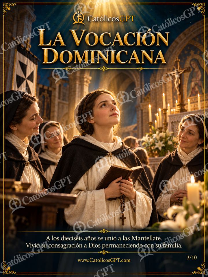 Imagen católica de Santa Catalina de Siena 03 LA VOCACION DOMINICANA — Santos y arcángeles