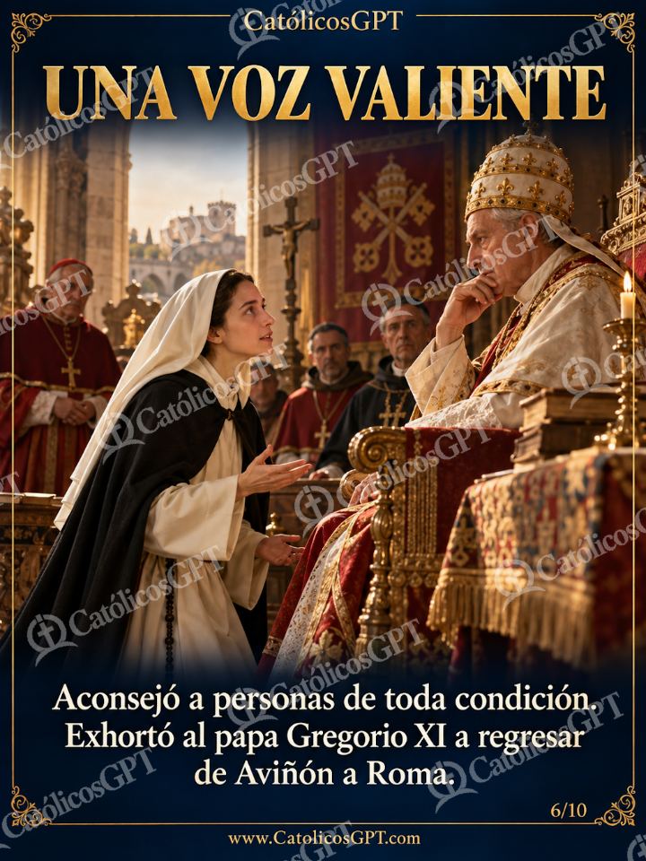 Imagen católica de Santa Catalina de Siena 06 de 10 — Santos y arcángeles