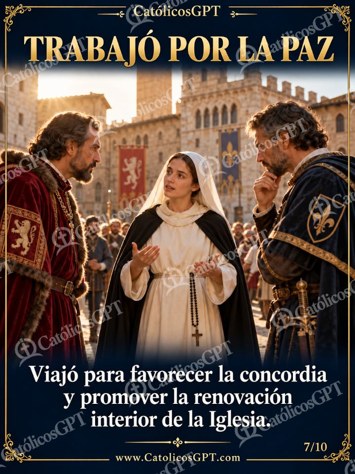 Imagen católica de Santa Catalina de Siena 07 de 10 — Santos y arcángeles