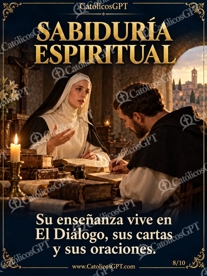 Imagen católica de Santa Catalina de Siena 08 de 10 — Santos y arcángeles
