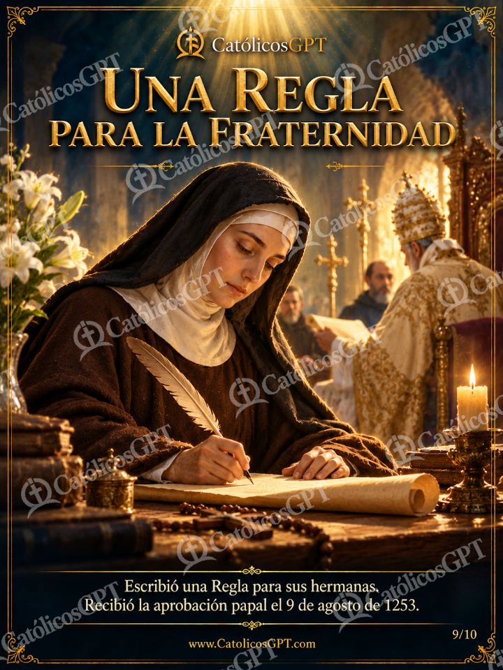 Imagen católica de Santa Clara de Asis 09 UNA REGLA PARA LA FRATERNIDAD — Santos y arcángeles