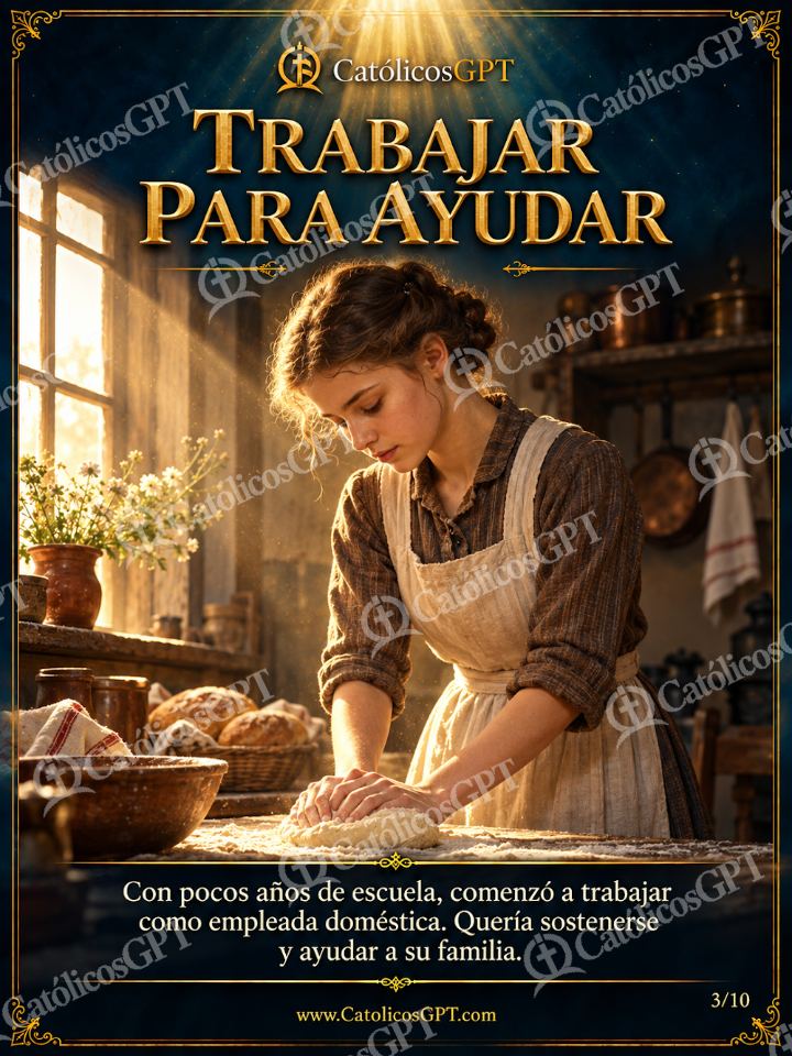 Imagen católica de Santa Faustina Kowalska 03 TRABAJAR PARA AYUDAR — Santos y arcángeles