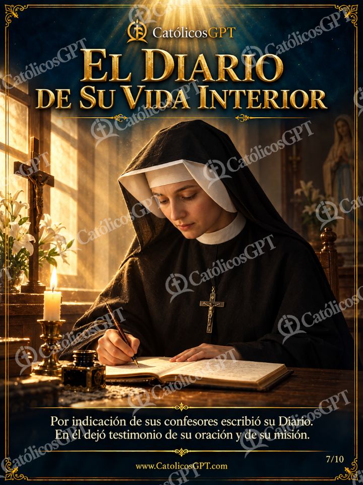 Imagen católica de Santa Faustina Kowalska 07 EL DIARIO DE SU VIDA INTERIOR — Santos y arcángeles