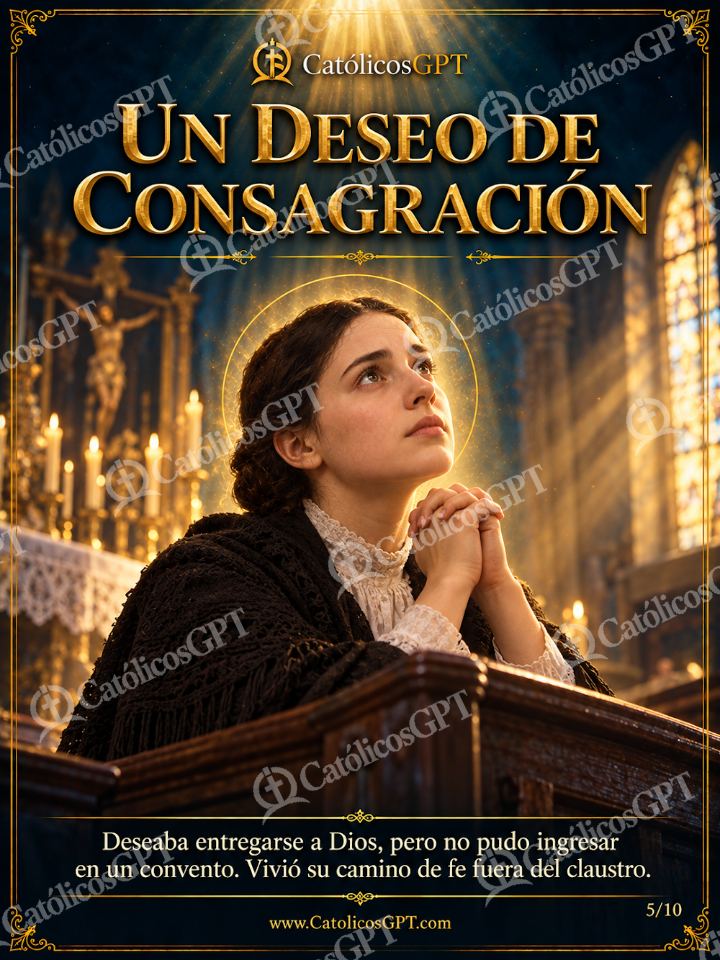 Imagen católica de Santa Gema Galgani 05 UN DESEO DE CONSAGRACION — Oración y devociones