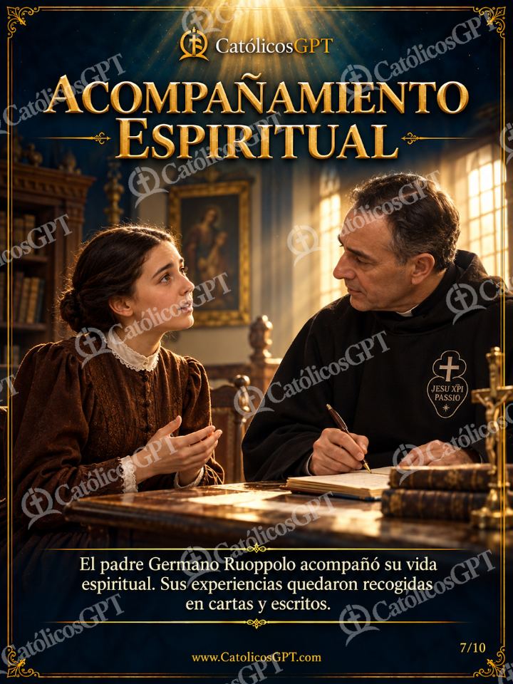 Imagen católica de Santa Gema Galgani 07 ACOMPANAMIENTO ESPIRITUAL — Santos y arcángeles