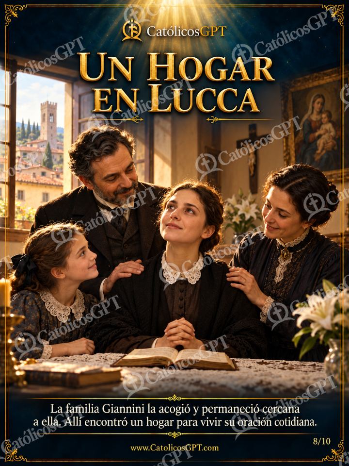 Imagen católica de Santa Gema Galgani 08 UN HOGAR EN LUCCA — Santos y arcángeles