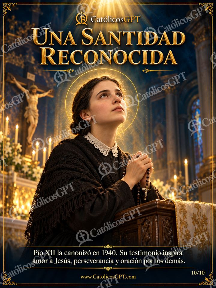 Imagen católica de Santa Gema Galgani 10 UNA SANTIDAD RECONOCIDA — Santos y arcángeles