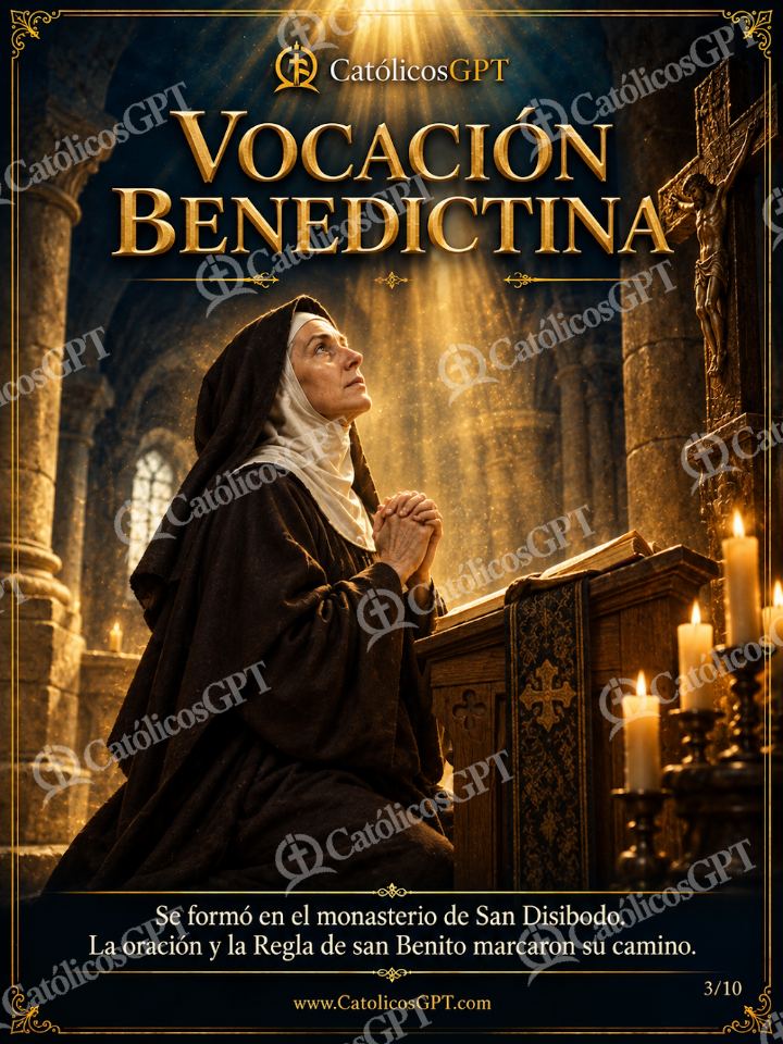 Imagen católica de Santa Hildegarda de Bingen 03 de 10 — Santos y arcángeles