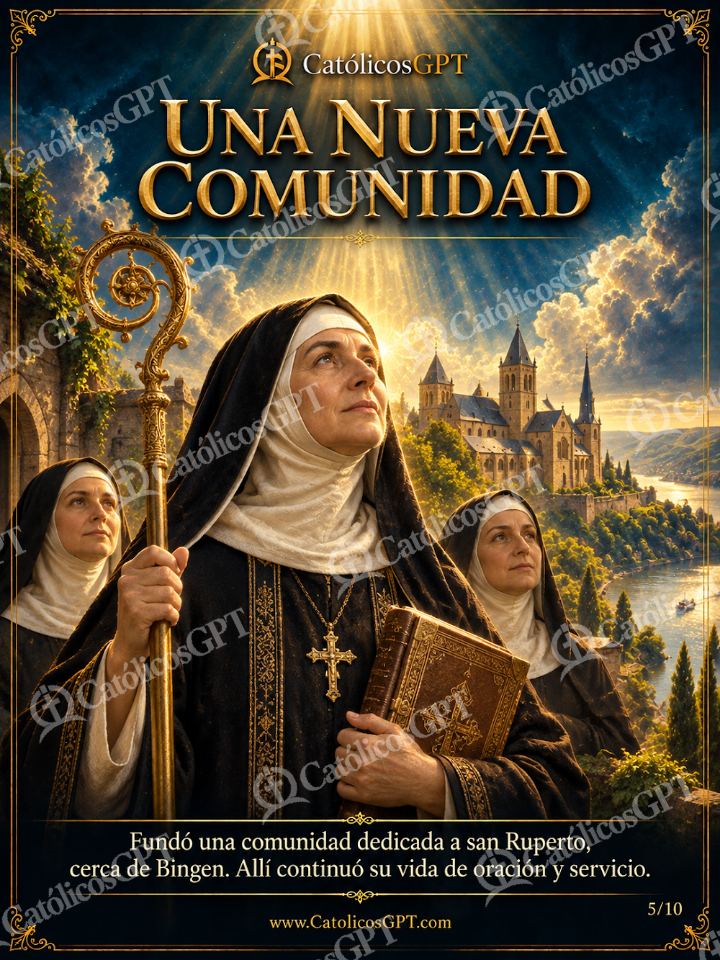 Imagen católica de Santa Hildegarda de Bingen 05 de 10 — Santos y arcángeles