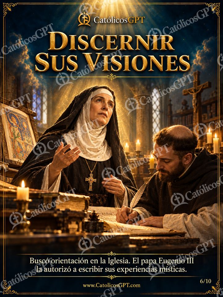 Imagen católica de Santa Hildegarda de Bingen 06 de 10 — Santos y arcángeles