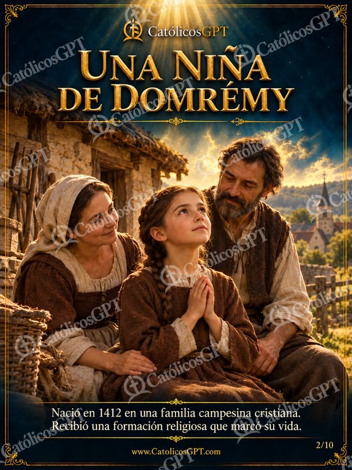 Imagen católica de Santa Juana de Arco 02 UNA NINA DE DOMREMY — Santos y arcángeles