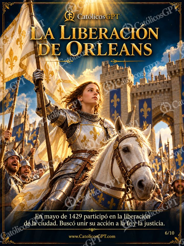 Imagen católica de Santa Juana de Arco 06 LA LIBERACION DE ORLEANS — Santos y arcángeles