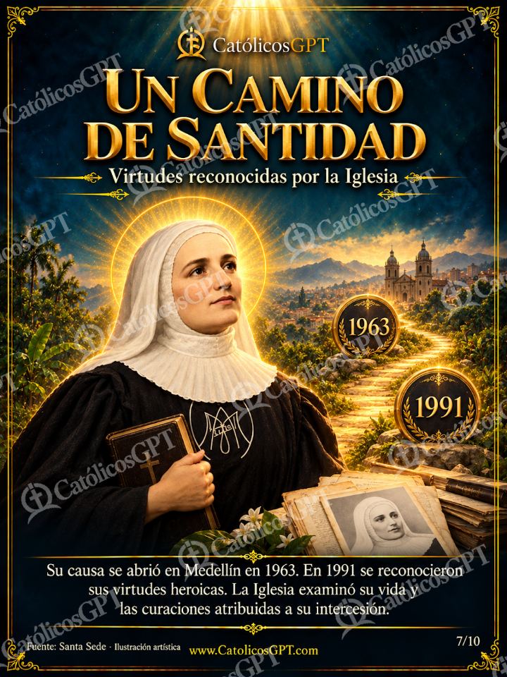 Imagen católica de Santa Laura Montoya - Biografia santidad y milagros - 07 de 10 — Vidas de Santos