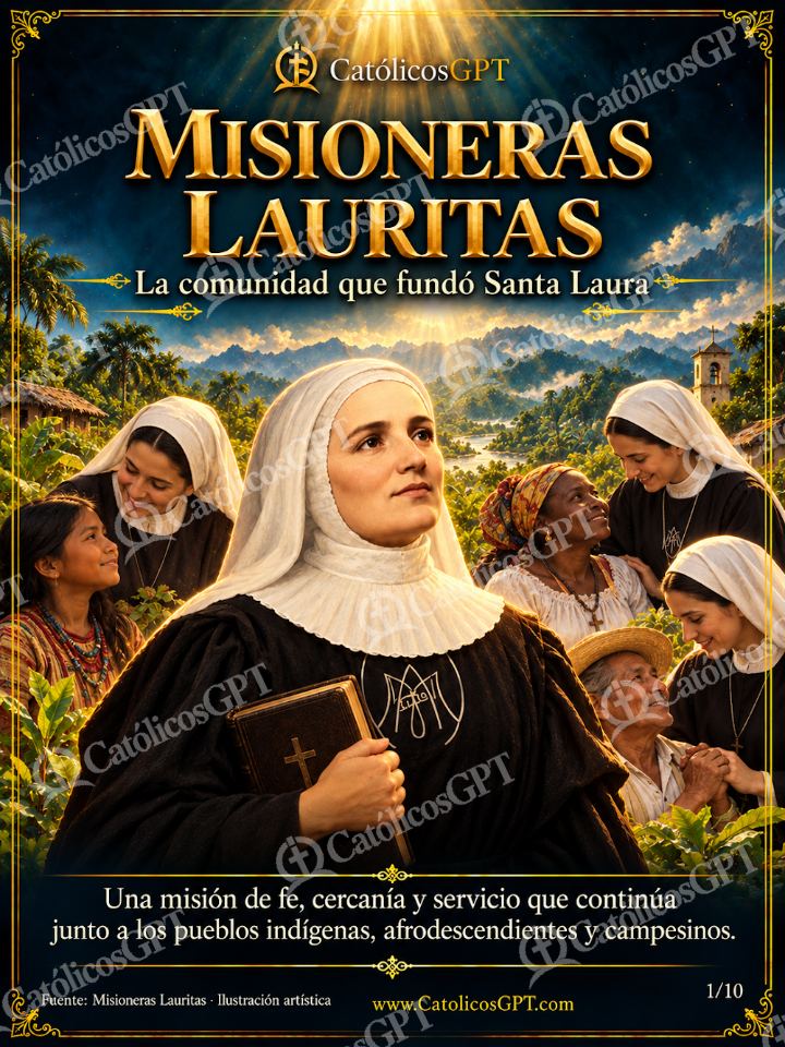 Imagen católica de Santa Laura Montoya - Misioneras Lauritas comunidad y obras - 01 de 10 — Vidas de Santos