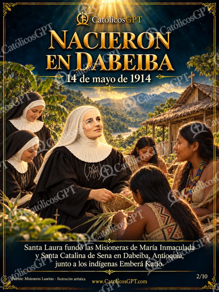 Imagen católica de Santa Laura Montoya - Misioneras Lauritas comunidad y obras - 02 de 10 — Vidas de Santos