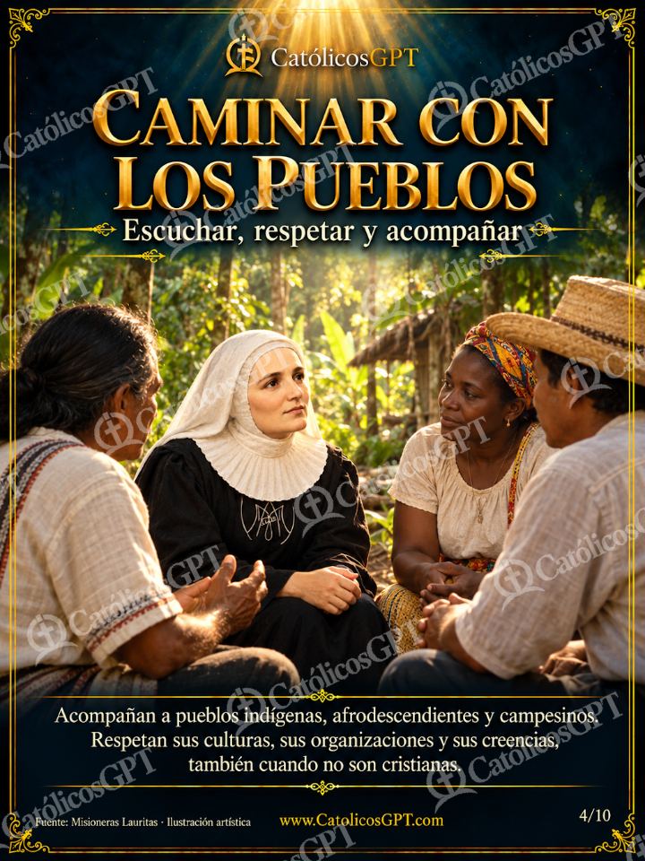 Imagen católica de Santa Laura Montoya - Misioneras Lauritas comunidad y obras - 04 de 10 — Vidas de Santos